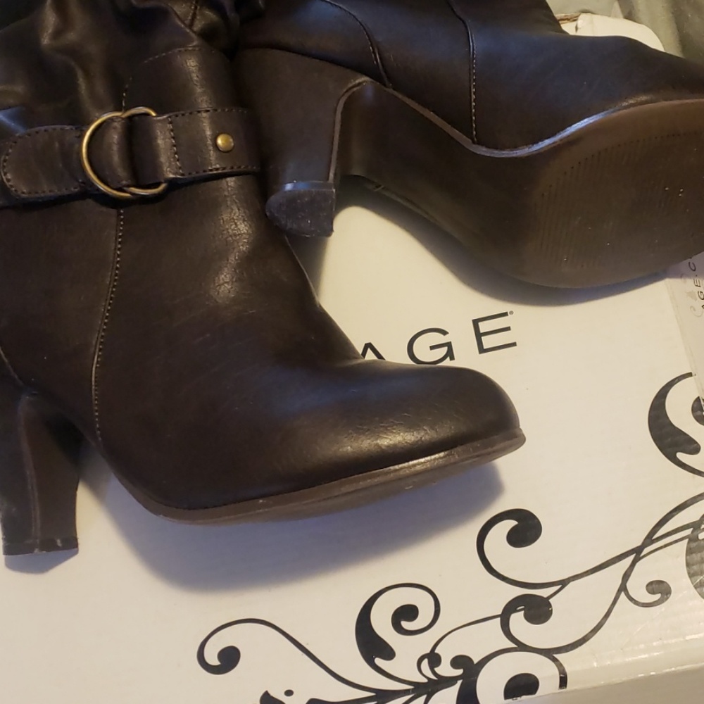 Stylish Brown "low"  heel rampage boots - Picture 4 of 12